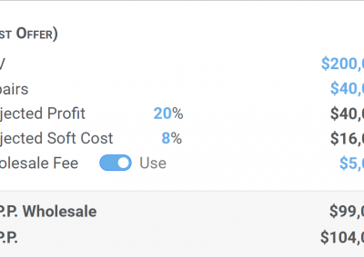 Best Offer Maximum Purchase Price Calculator